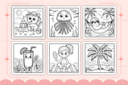 Bold and Easy Summer Coloring Book, a Seasonal Illustration by Ink Gallery (Thumbnail 4 of 4)