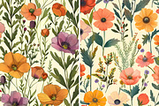 Wildflower Garden Seamless Pattern, a Pattern Graphic by UniqueMe (Thumbnail 9 of 14)