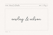 Ensley Wilson Font, a Handwritten Font by Burhan Afif (Thumbnail 1 of 10)