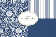 Arts & Crafts Floral Patterns Cobalt, a Pattern Graphic by Eclectic Anthology (Thumbnail 4 of 10)