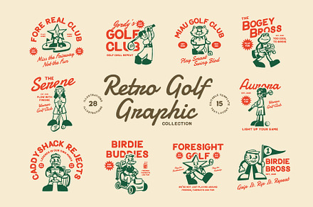 Mascot Golf Graphic, a Sport Illustration by Skilline Supply Co.