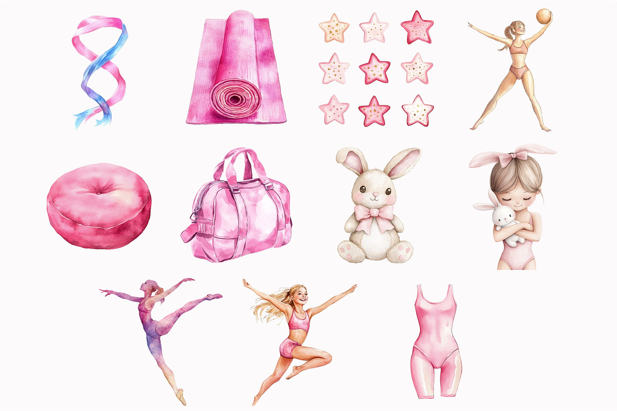 Gymnastics Clipart, an Illustration by Design Market (Photo 5 of 5)