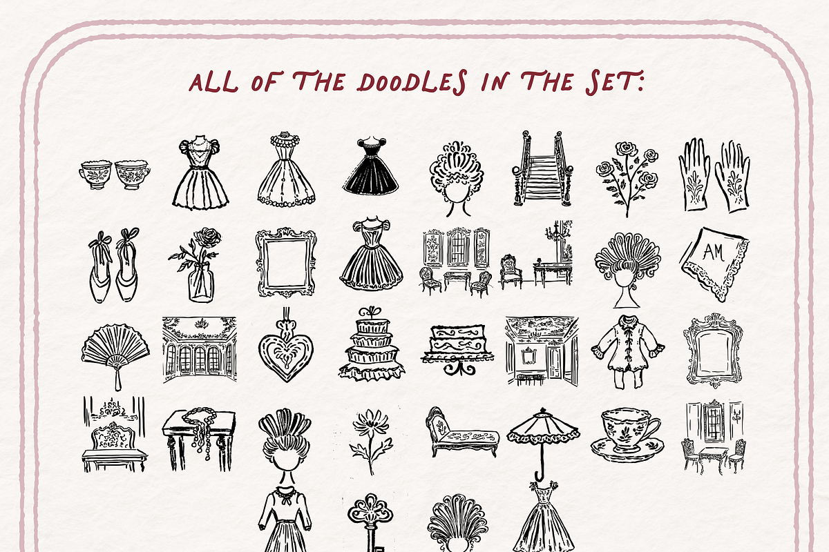 French Clipart, Paris Society Set, an Object Illustration by The October Creative (Photo 4 of 6)