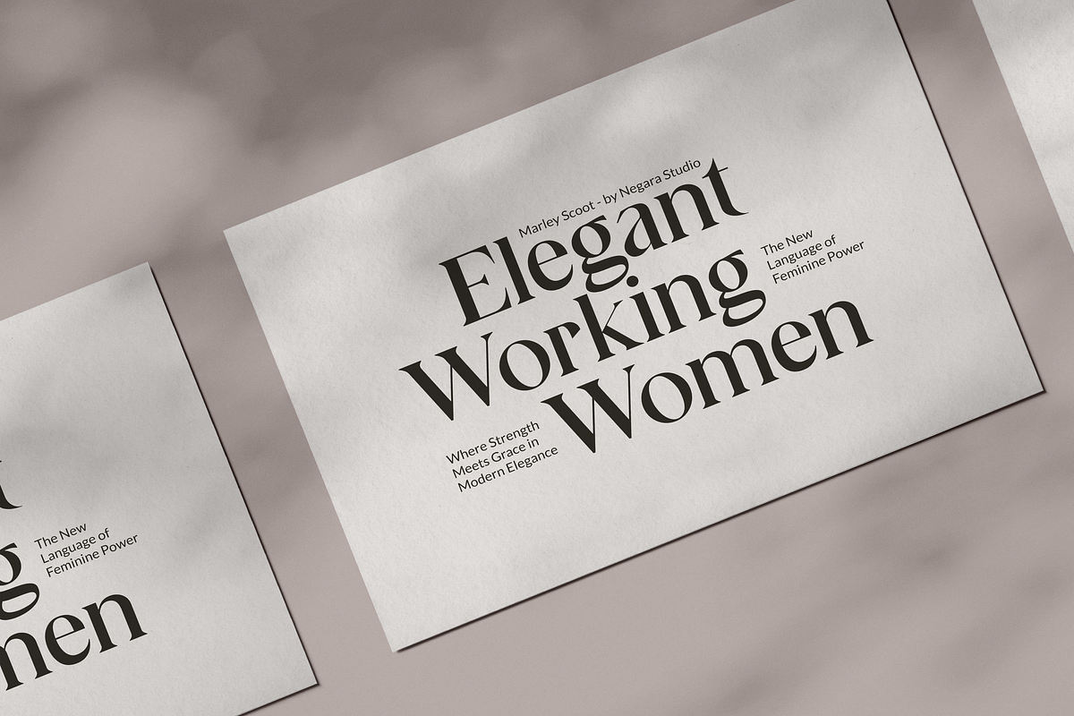 Marley Scoot – Modern Serif Typeface, a Serif Font by Negara Studio (Photo 3 of 14)