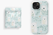 Cute polar bears, a Pattern Graphic by AlexandraTret (Thumbnail 3 of 3)