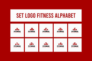 Alphabet and Numberic Fitness logo, a Branding & Logo Template by Lucky Creative