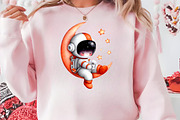 Cute Astronaut Clipart, a Seasonal Illustration by CreationArt (Thumbnail 4 of 5)