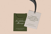 Invitations Mockup, a Merchandise Mockup by Unerispace (Thumbnail 2 of 5)