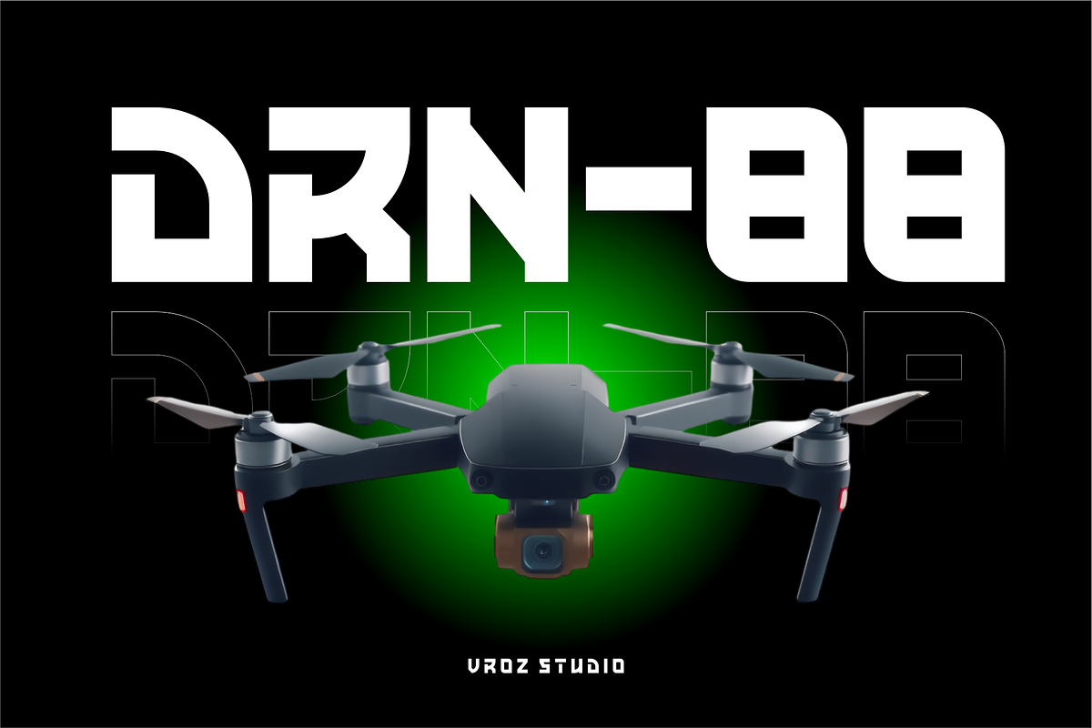 BARION- Modern Futuristic Display, a Sans Serif Font by Vroz Studio (Photo 4 of 8)
