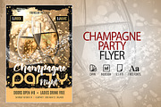 Champagne Party Flyer, a Flyer Template by potterDesigns (Thumbnail 1 of 2)