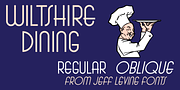 Wiltshire Dining JNL, a Sans Serif Font by Jeff Levine Fonts (Thumbnail 1 of 5)