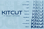 Kitcut font family, a Sans Serif Font by vlad.berla (Thumbnail 2 of 7)