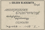 The Golden Blacksmith, a Font by deadlock studio (Thumbnail 11 of 12)