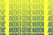 Andover Gothic Condensed — A Grotesk, a Sans Serif Font by Inlay Studio (Thumbnail 1 of 6)