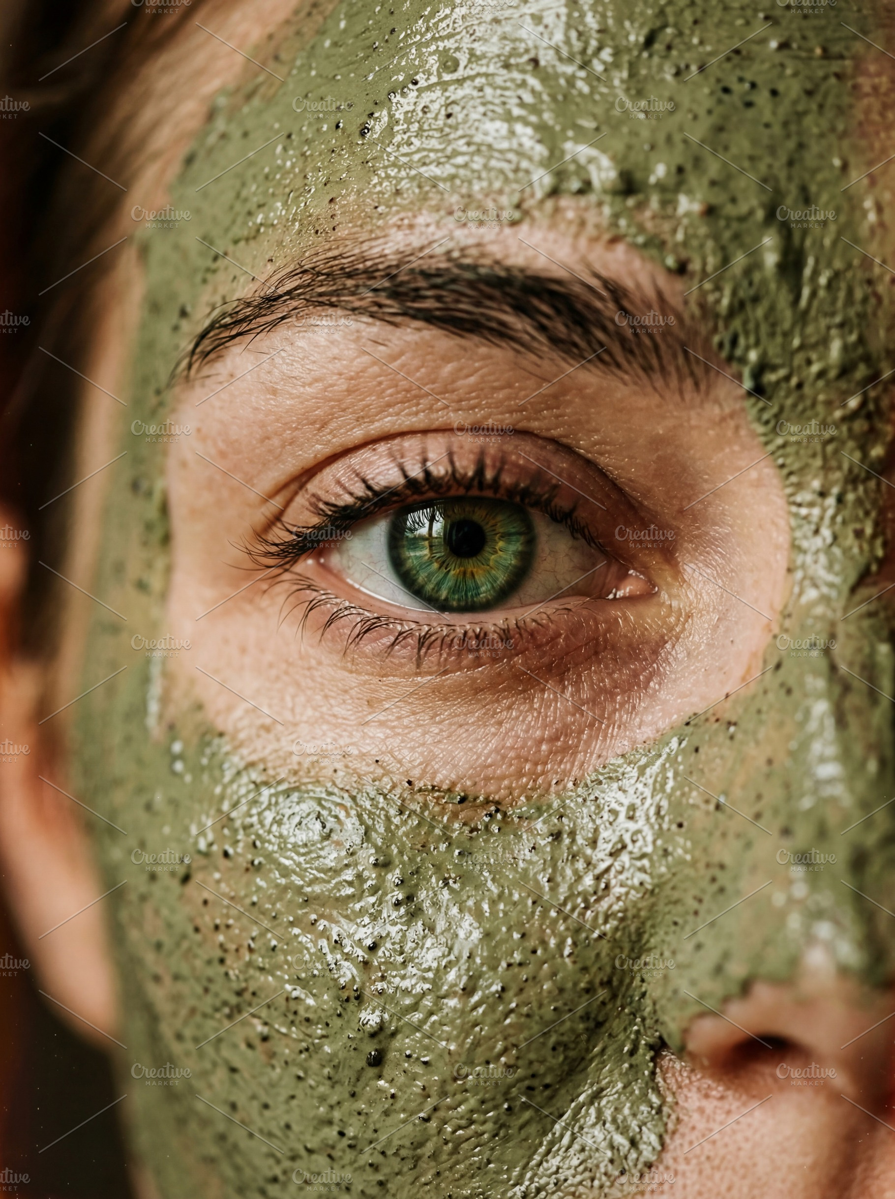 Close-up of green hazel eye, a Beauty & Fashion Photo by Virgo Studio