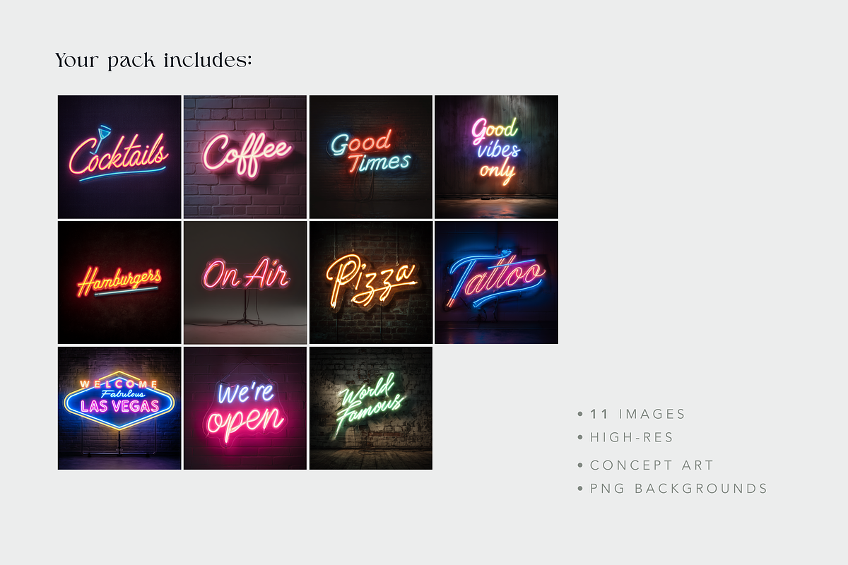 Neon Signs, a Wallpaper Photo by Picturesque Stories (Photo 7 of 7)