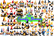Candy Gnomes Clipart-2, an Illustration by Wow Magic (Thumbnail 1 of 4)