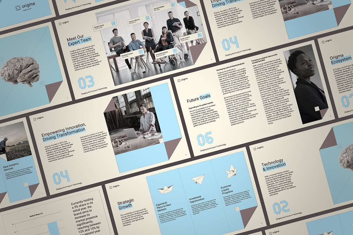 Origma Origami Style Presentation, a Presentation Template by One Pixel Man (Photo 3 of 5)