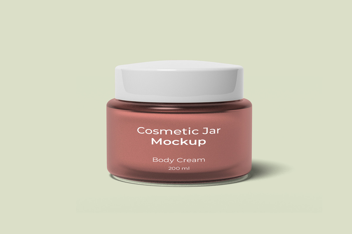 Cosmetic Jar Mockup, a Packaging Mockup by ulfatunnazira (Photo 2 of 6)
