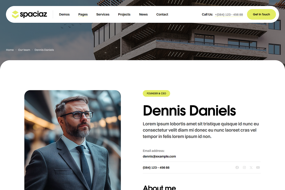 Real Estate & Construction Group, a WordPress Template by Design Spade (Photo 9 of 11)