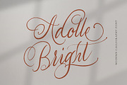 Adolle Bright - Modern Calligraphy, a Script Font by Dirtytemp Studio (Thumbnail 1 of 11)