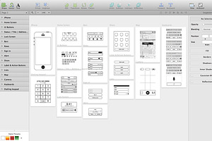 iPhone app wireframing kit