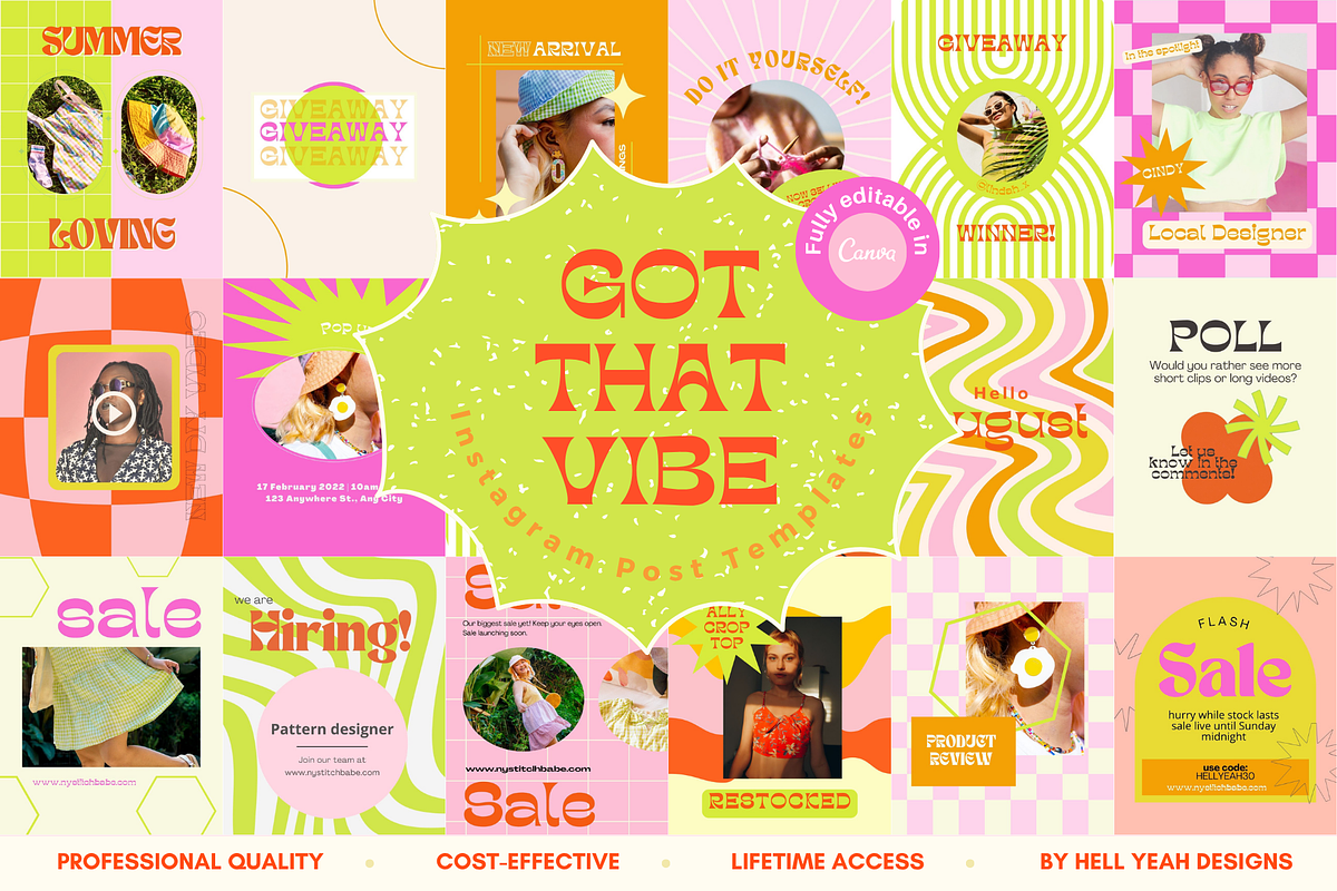 Got that vibe Post Templates, a Social Media Template by Hell Yeah Designs (Photo 1 of 8)
