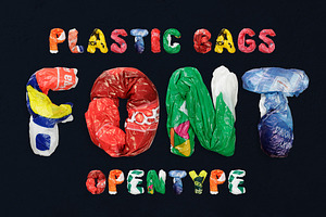 Olor Plastic Bags Font