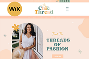 Boho Wix Website Store Template, a Wix Template by AdvertFox (Thumbnail 1 of 9)
