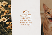 In The Sun handwritten SVG font, a Script Font by Ana's Fonts (Thumbnail 1 of 11)