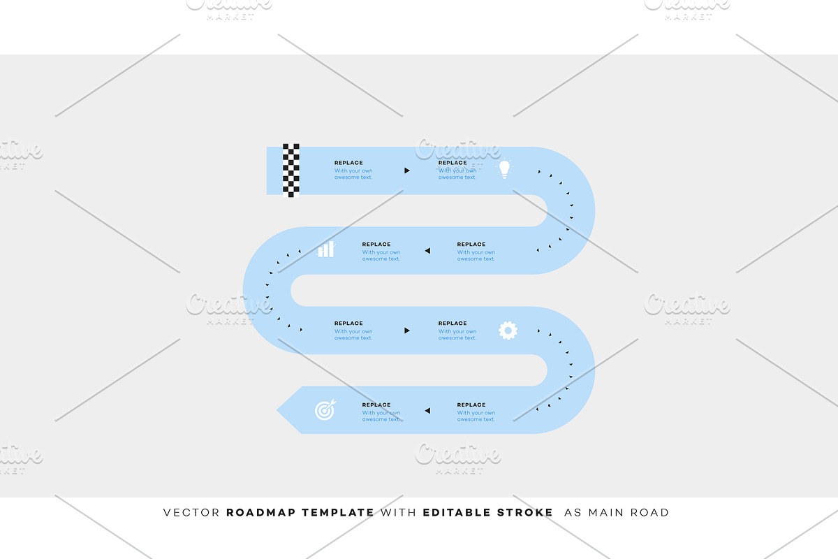 14 vector roadmaps, an Object Graphic by Alexey Yarkin (Photo 13 of 15)