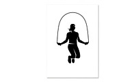 An energetic Jump Rope Silhouette, an Illustration by Amazin_art (Thumbnail 21 of 31)