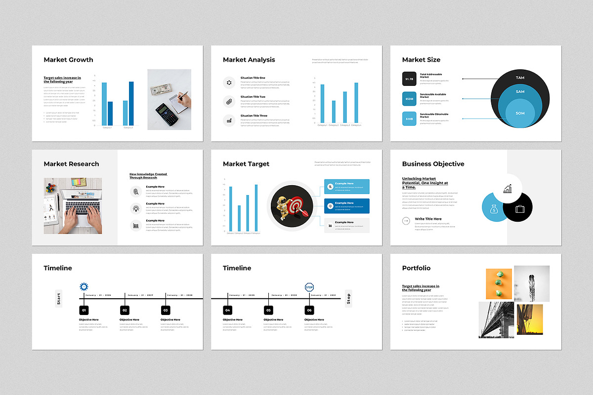 Business Presentation Template, a Presentation Template by GenerousArt (Photo 4 of 8)