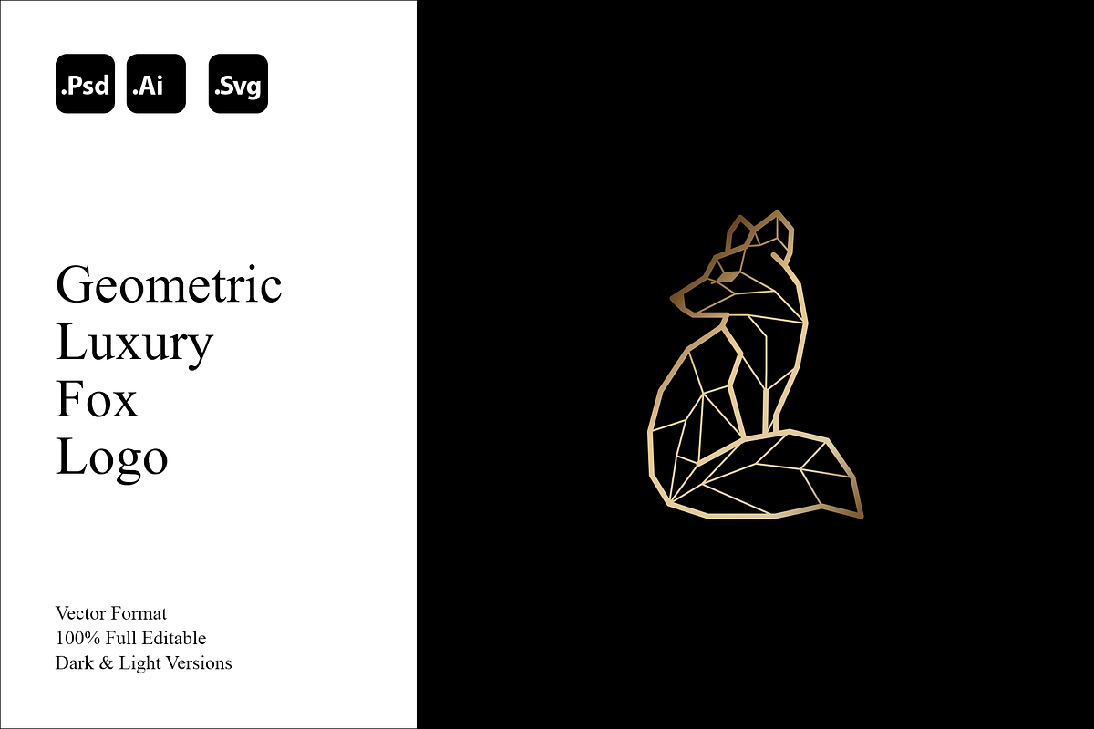 Geometric Luxury Fox Logo, a Branding & Logo Template by Luxury Logos (Photo 1 of 4)