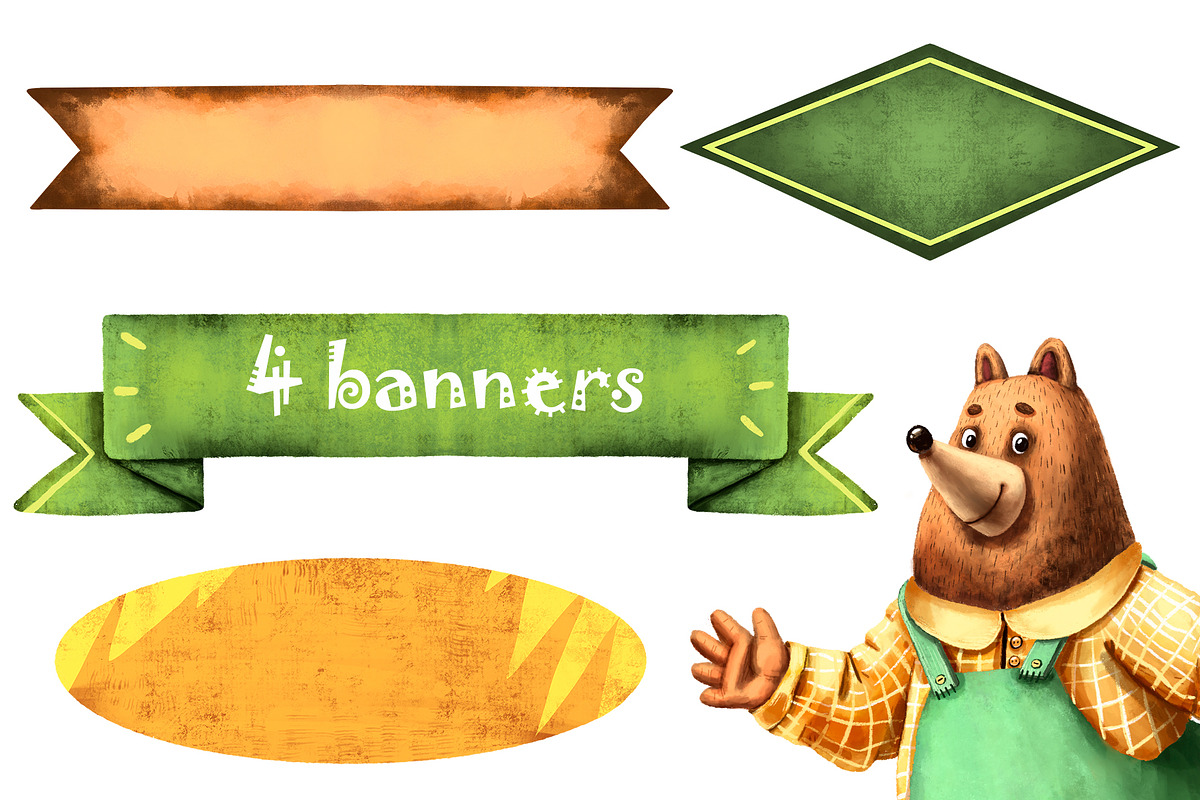Forest Fairy Tale - Clip Art Set, an Animal Illustration by Mashamashastu (Photo 6 of 12)