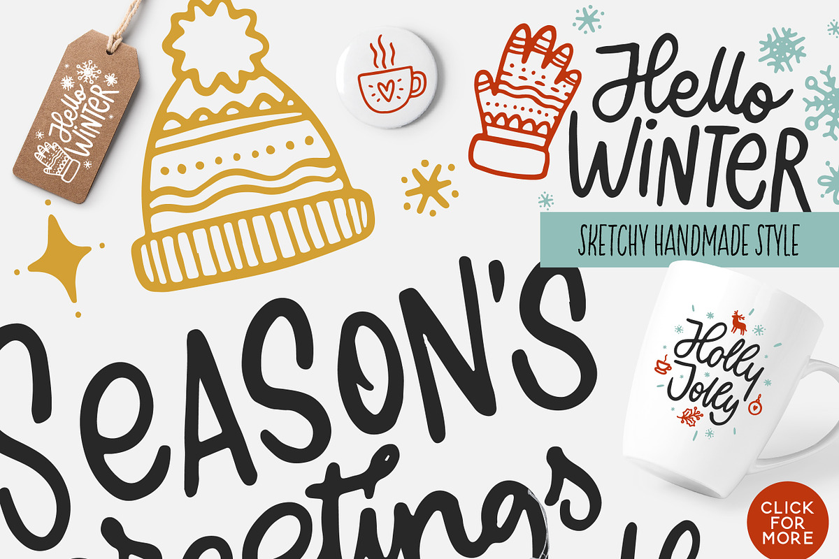 Holly Jolly Christmas Set, a Decorative Illustration by Nina's Illustration Shop (Photo 5 of 5)