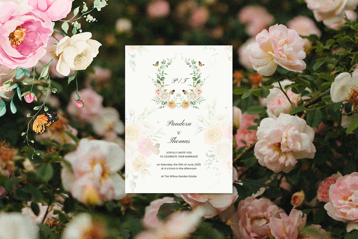 Summer Garden Watercolor flowers, a Seasonal Illustration by Yuliia Lashevska (Photo 8 of 13)