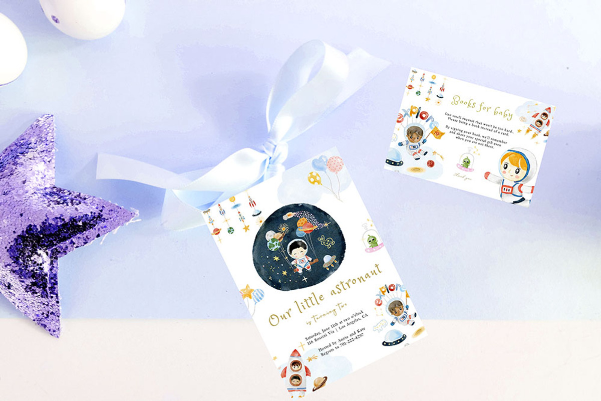 Baby astronaut watercolour clipart, an Illustration by heyiamalice (Photo 12 of 12)