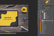 Under Costruction Scene Mockup, an iPad Mockup by RSplaneta (Thumbnail 2 of 2)