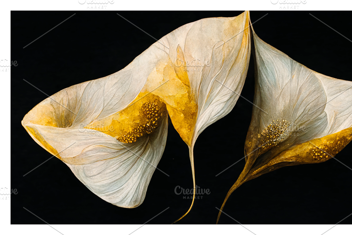 Lily Collection · Calla Lily Flowers, a Decorative Illustration by milatovar (Photo 6 of 16)