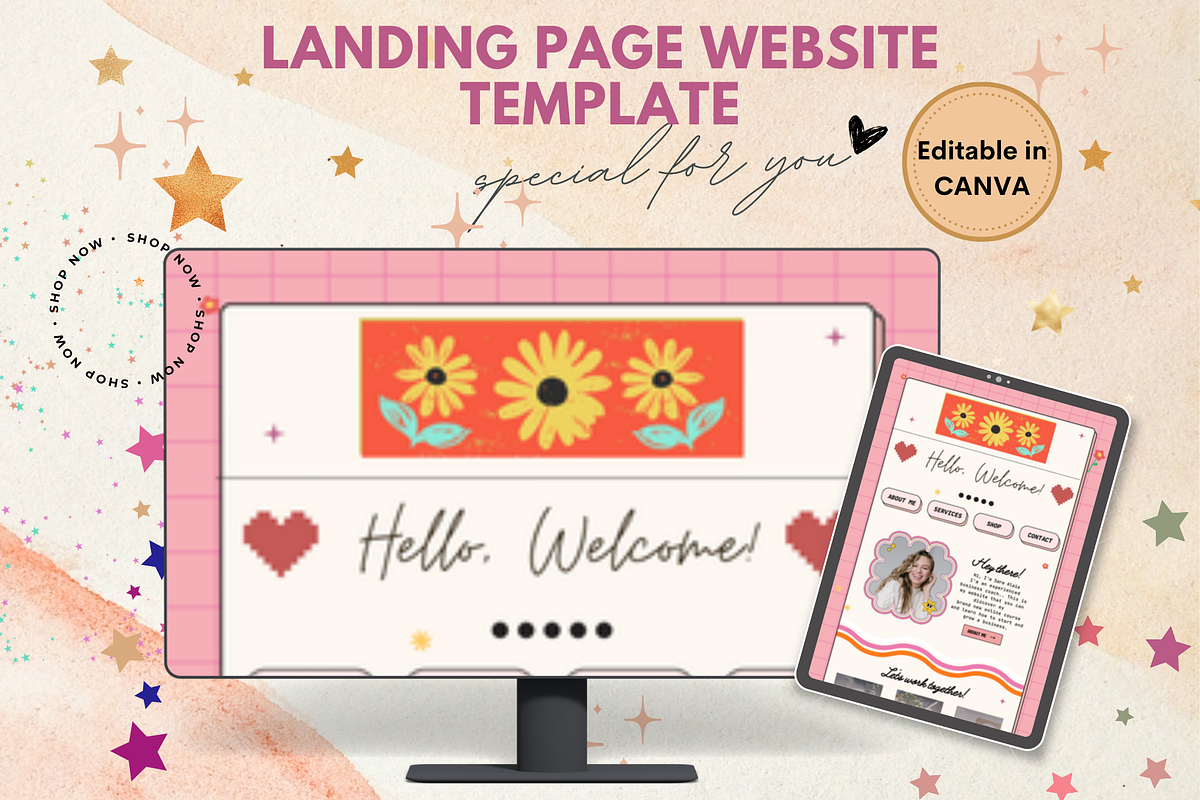Landing Page Website for Coaches, a Landing Page Template by bellaROSEworkshop (Photo 1 of 10)