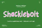 Shacklebolt Playful Handwritten, a Handwritten Font by Typehand Studio (Thumbnail 1 of 9)