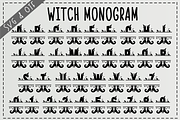 Witch Monogram Font, a Symbol Font by Nobu Collections (Thumbnail 5 of 7)