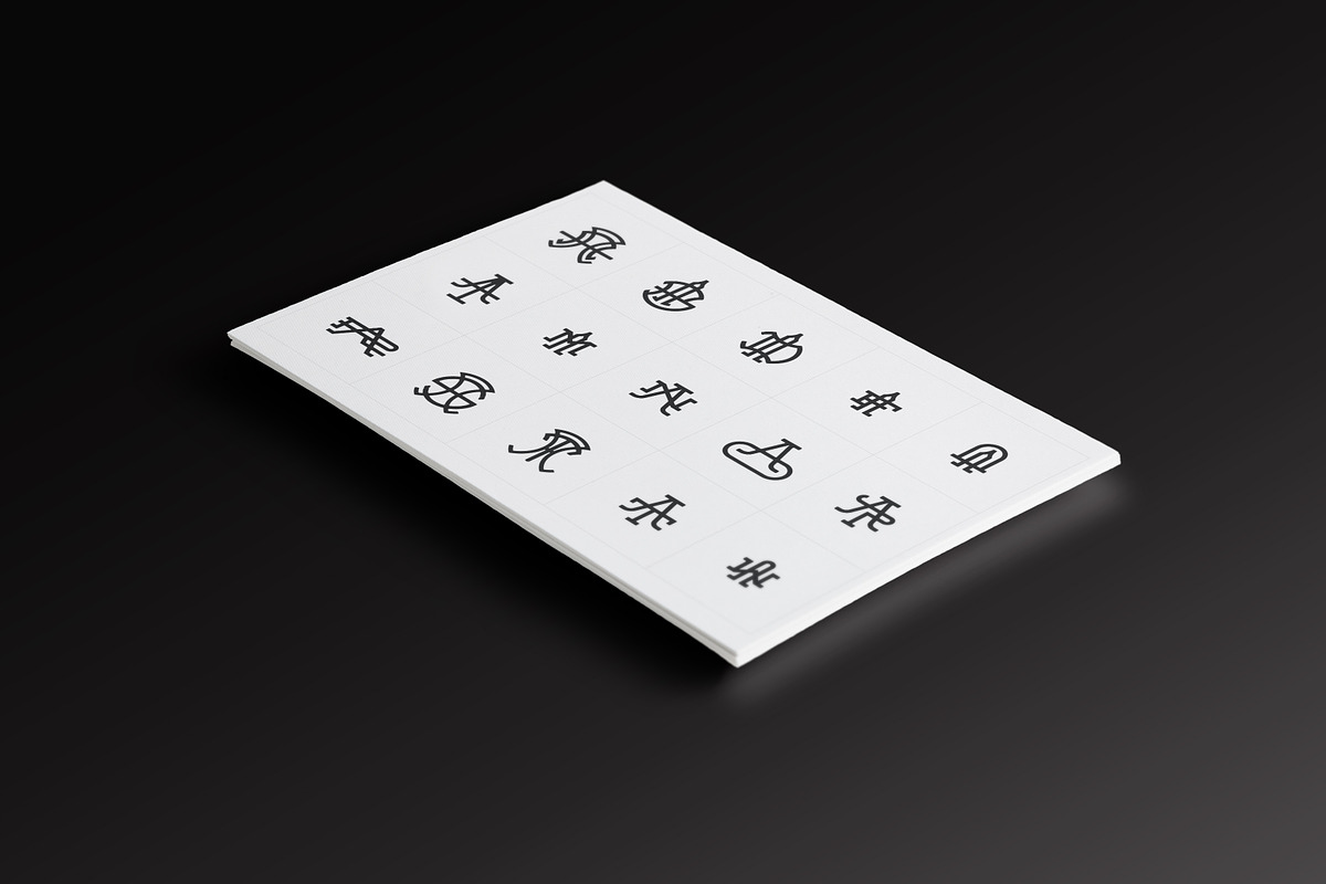15 Vintage Monograms Pack 04, a Branding & Logo Template by Design Union Mx (Photo 2 of 3)