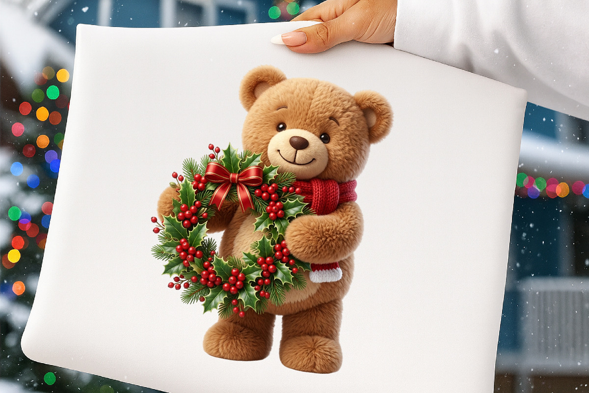Christmas Teddy Bear Clipart, a Transportation Illustration by Digital Artistic99 (Photo 4 of 9)