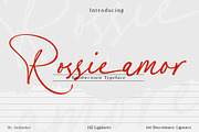 Rossie Amor, a Handwritten Font by joelmaker (Thumbnail 1 of 15)