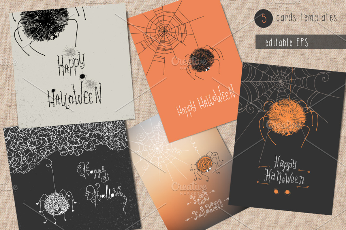 Happy Halloween of Spiders, a Decorative Illustration by NataliVA (Photo 6 of 6)