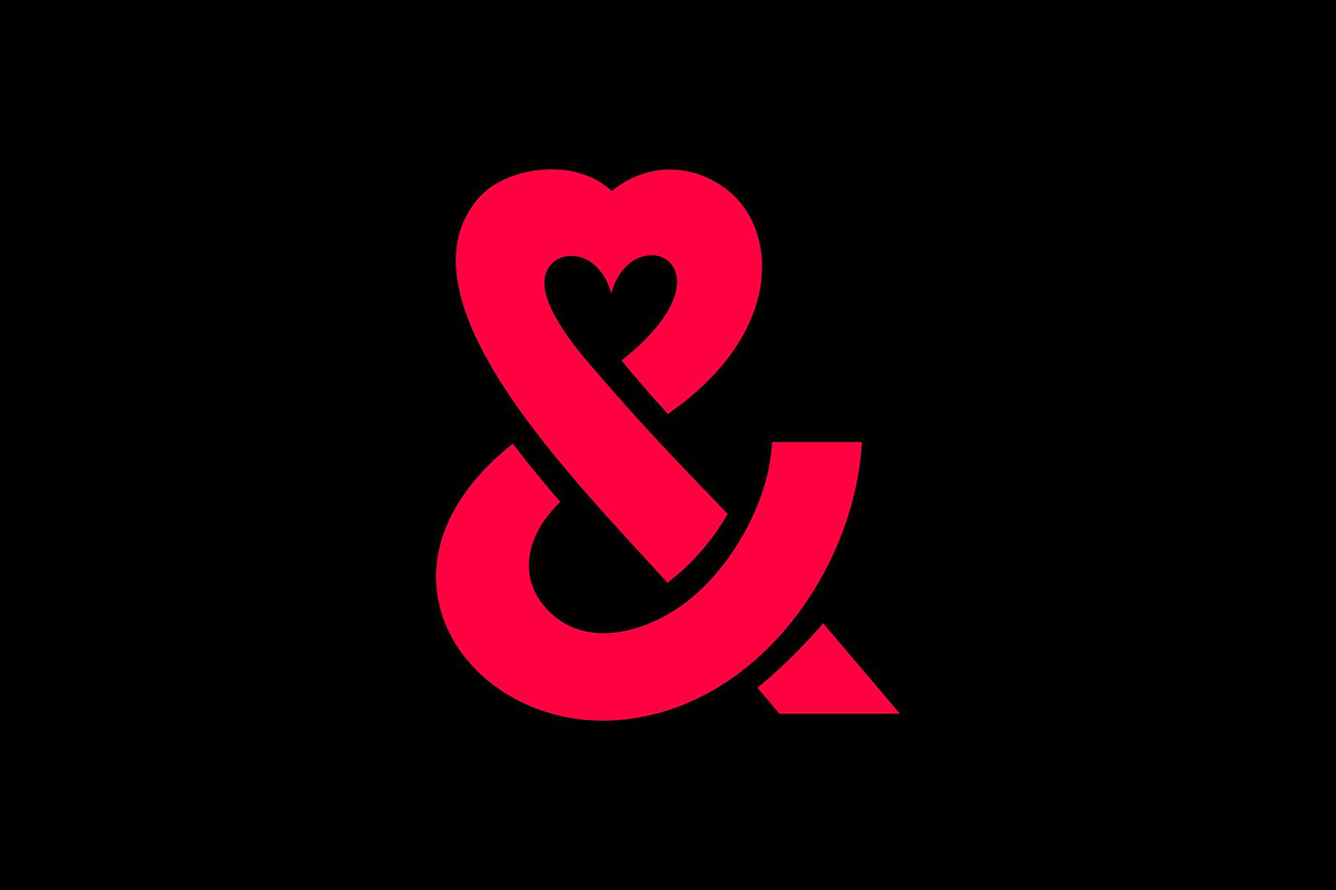 Ampersand Love Heart Logo, a Branding & Logo Template by Buqancreative (Photo 4 of 4)