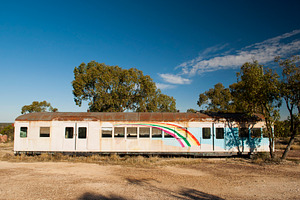 Train with Rainbow, a Transportation Photo by THP Creative