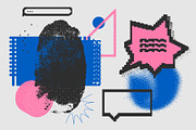 126 Vector Dither Textured Clip Arts, a Graphic by softulka (Thumbnail 10 of 19)